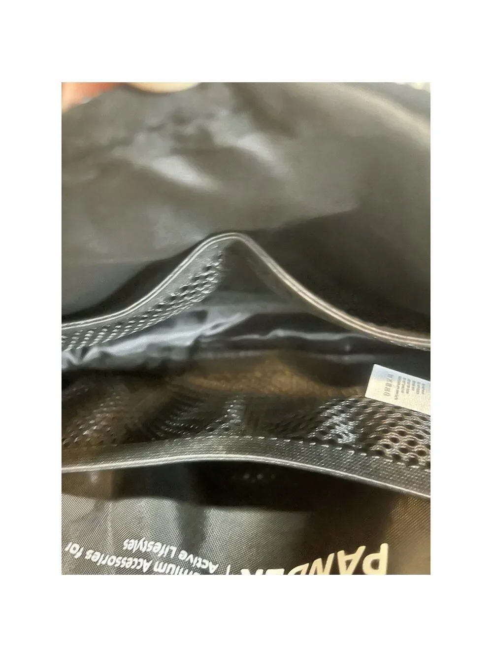 PanderEverywhere Nylon Messenger Bag fanny crossbody Black Onyx